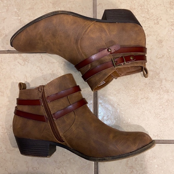 Madden Girl Brown Booties - Picture 2 of 11